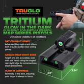 Close-up of TruGlo Tritium sight for Smith & Wesson M&P pistols
